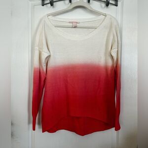 Pink Victoria secret off the shoulder sweater ombre pink women’s medium